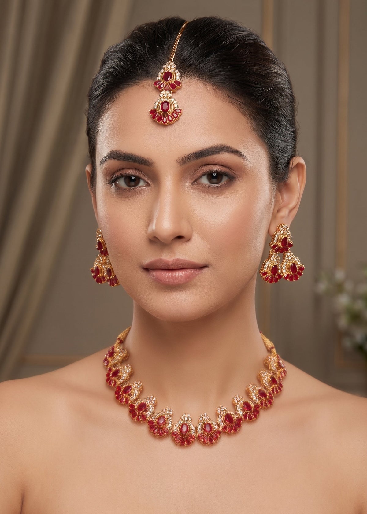 Shop the Elowen Radiance Necklace Set from Zarosh Jewel