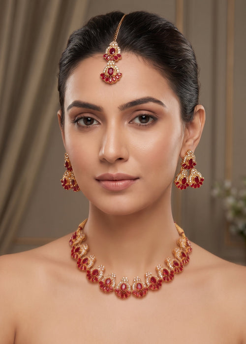Shop the Elowen Radiance Necklace Set from Zarosh Jewel