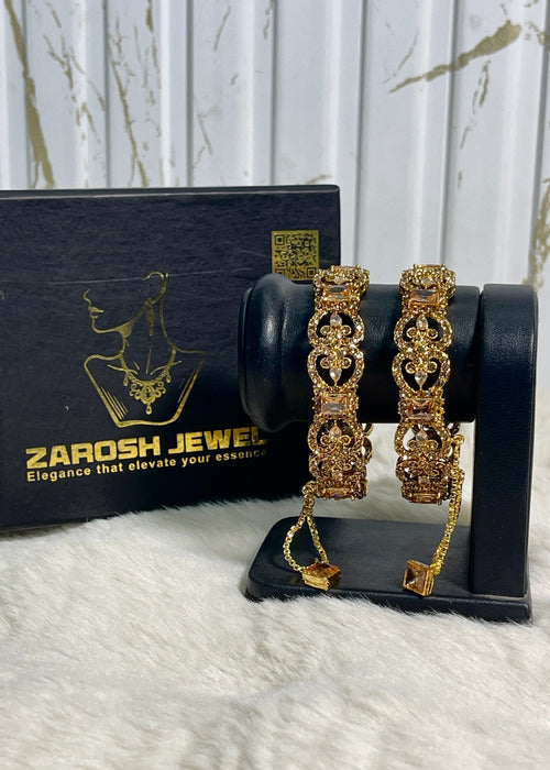 Shop the Elysian Charm Bangles Openable from Zarosh Jewel