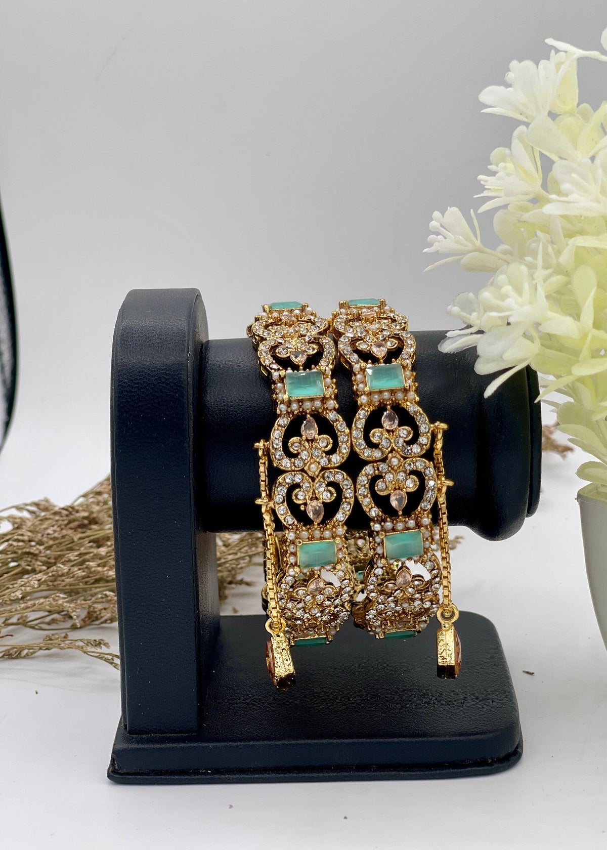 Elysian Charm Bangles Openable by Zarosh Jewel
