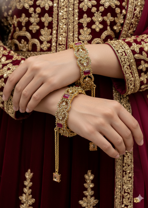 Shop the Elysian Charm Bangles Openable from Zarosh Jewel