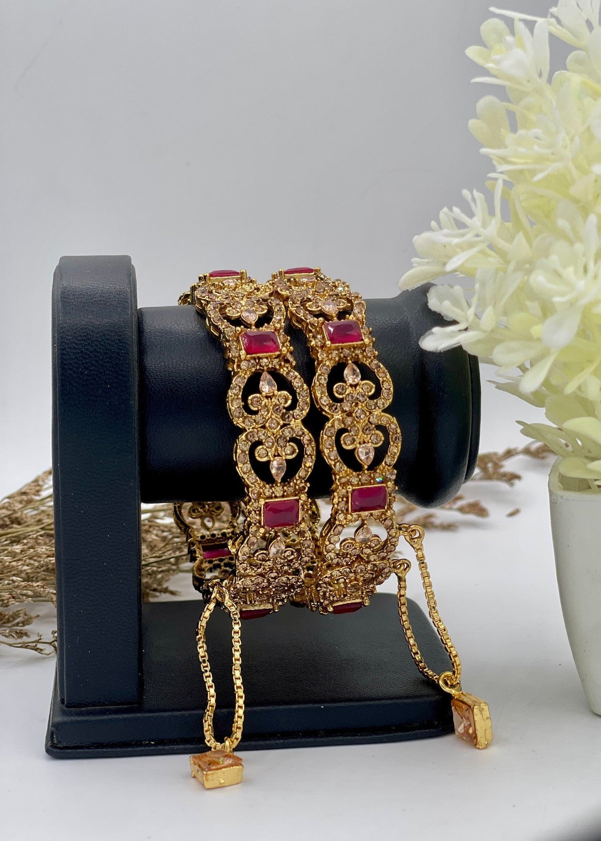 Shop the Elysian Charm Bangles Openable from Zarosh Jewel