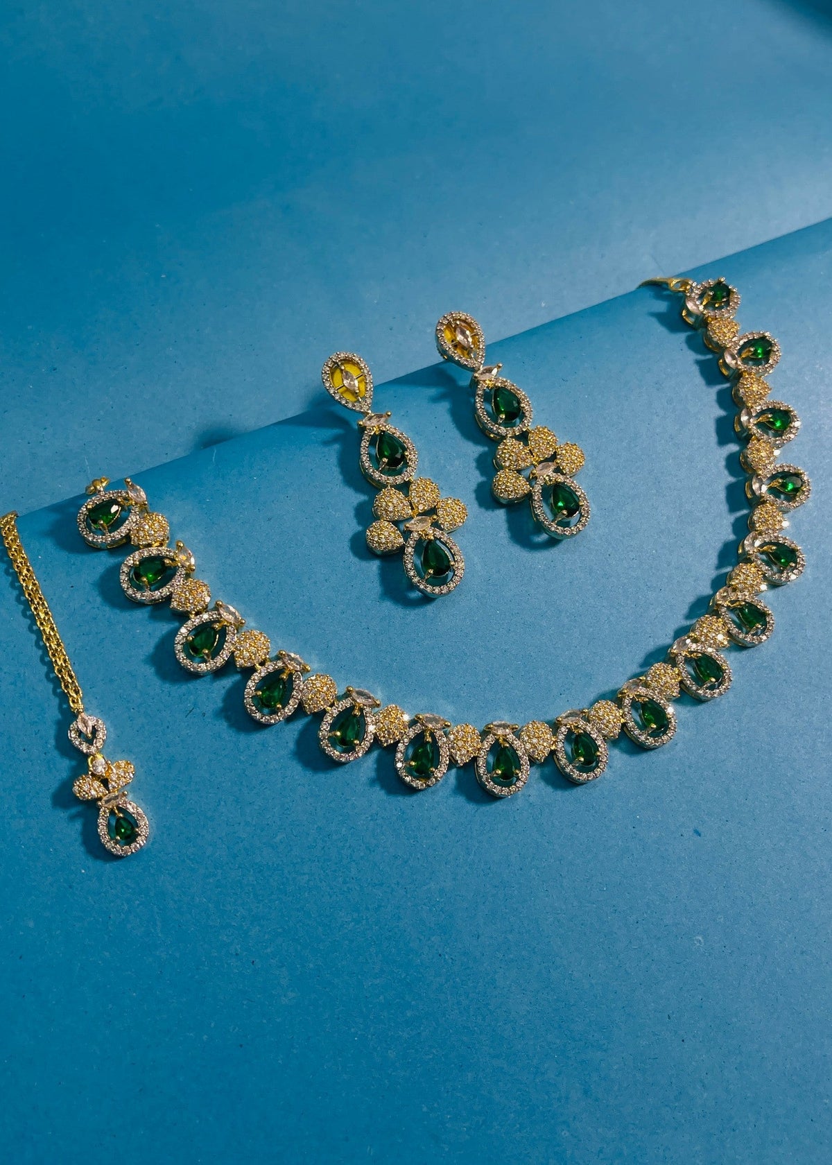 Shop the Emerald Cascade Luxury from Zarosh Jewel