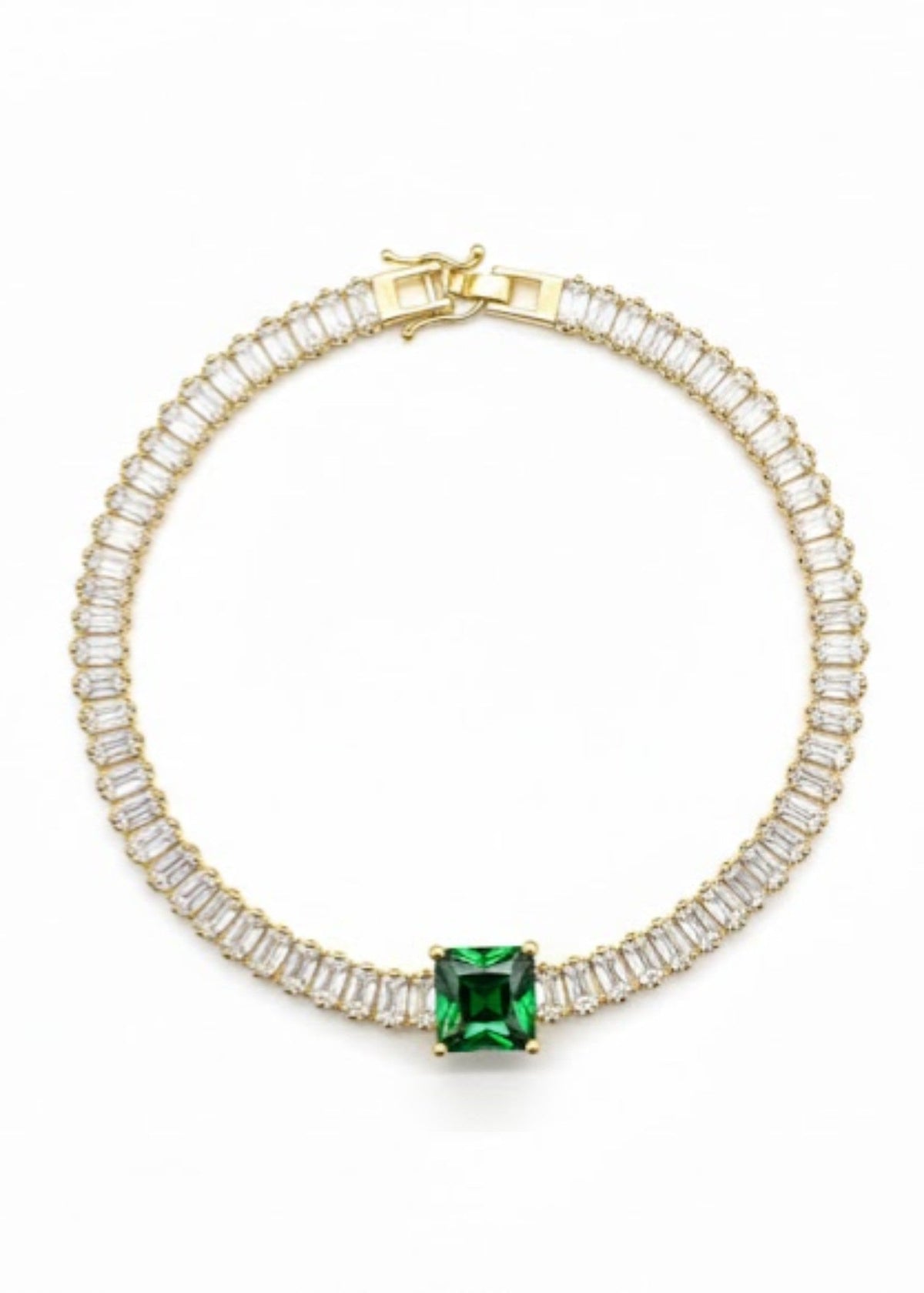 Shop the Emerald Glow Gold Bracelet from Zarosh Jewel