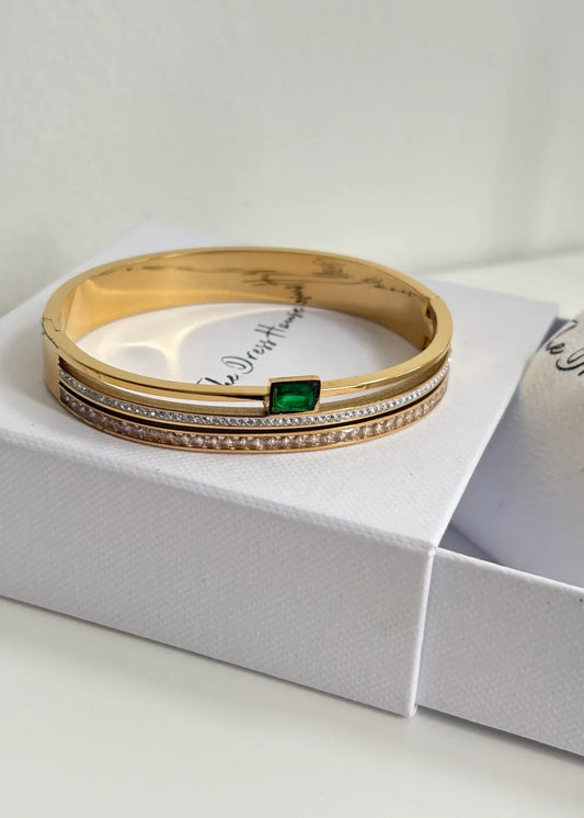 Shop the Emerald Grace Gold Bracelet from Zarosh Jewel