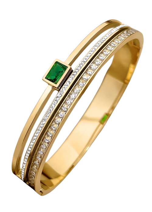 Shop the Emerald Grace Gold Bracelet from Zarosh Jewel