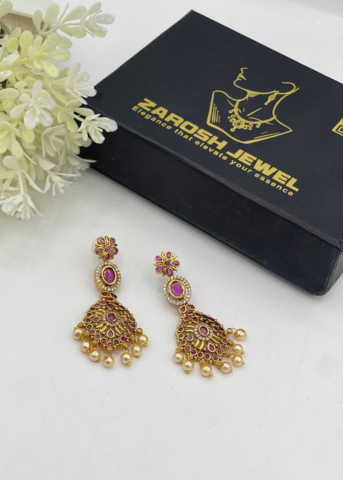 Shop the Empress Rose Earrings from Zarosh Jewel