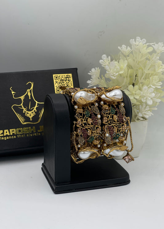 Eshaal Openable Bangles by Zarosh Jewel