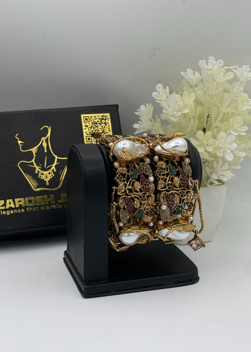 Eshaal Openable Bangles by Zarosh Jewel