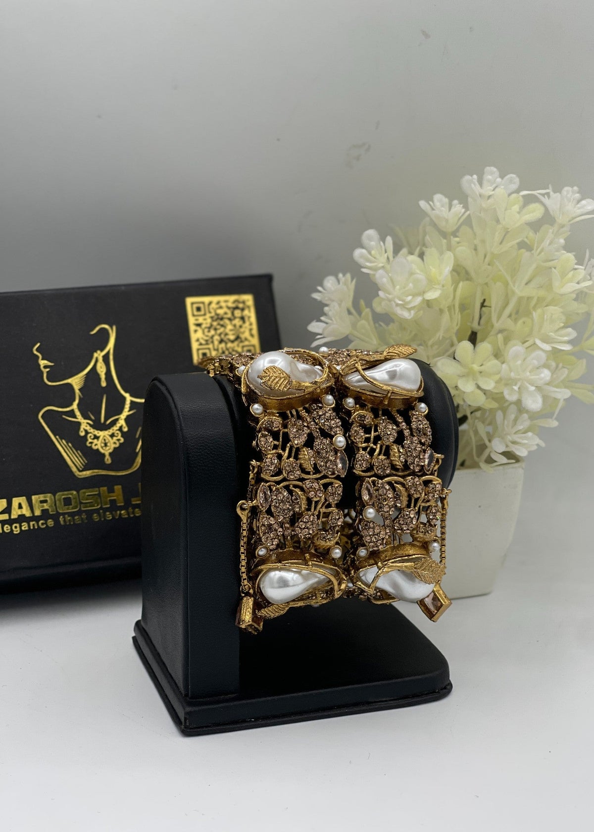 Shop the Eshaal Openable Bangles from Zarosh Jewel