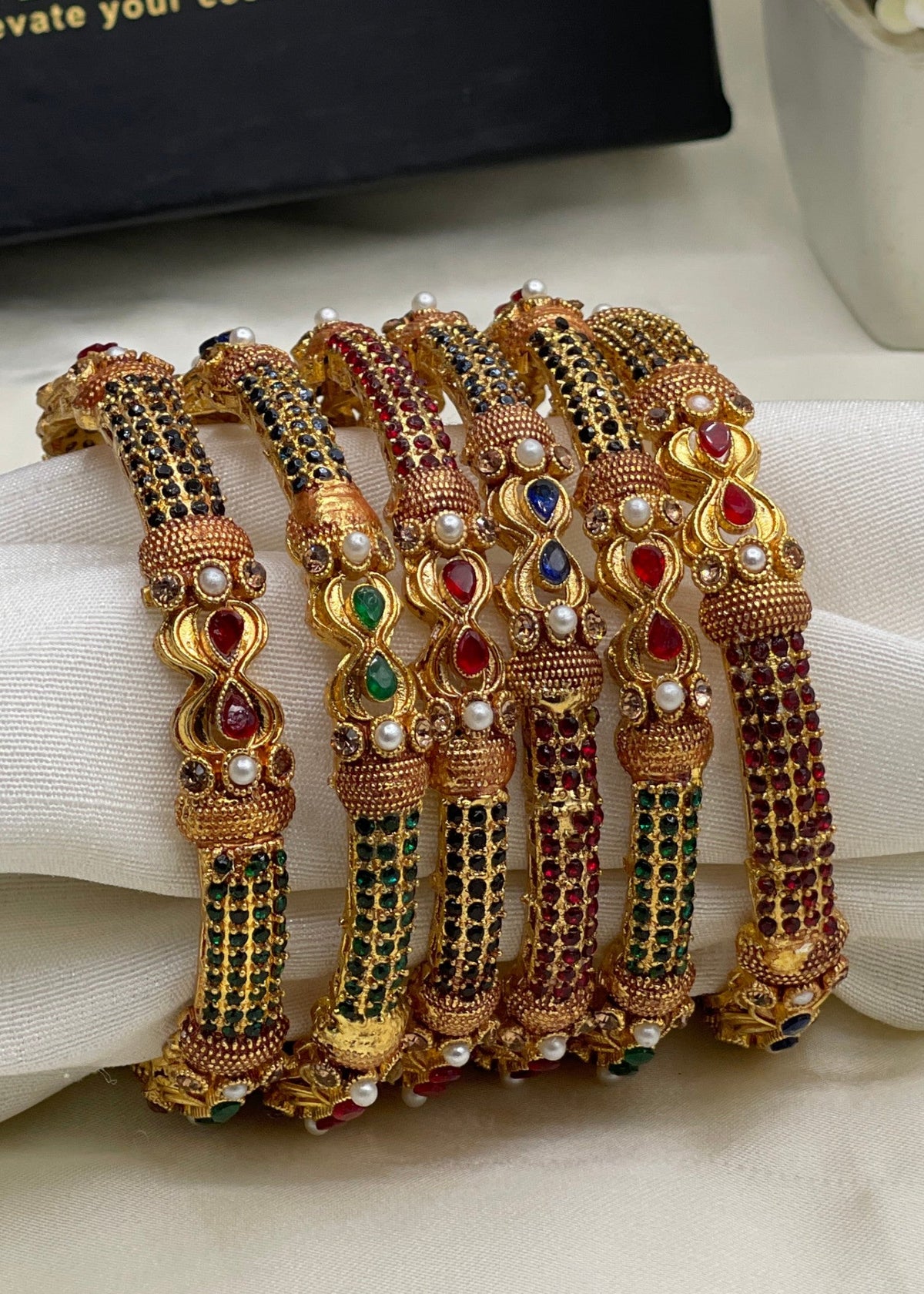 Shop the Eshal Luxe Bangles from Zarosh Jewel