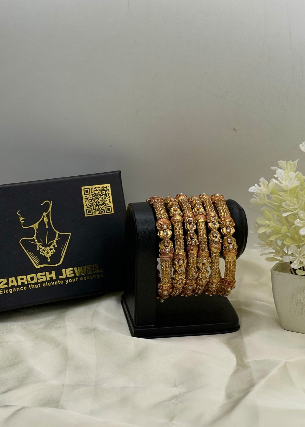Shop the Eshal Luxe Bangles from Zarosh Jewel