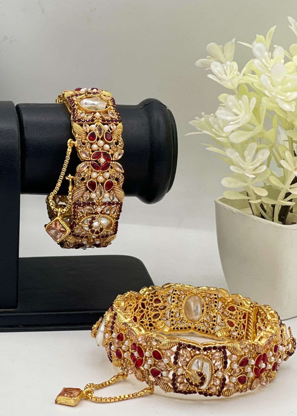 Shop the Faara Openable Bangle Set from Zarosh Jewel
