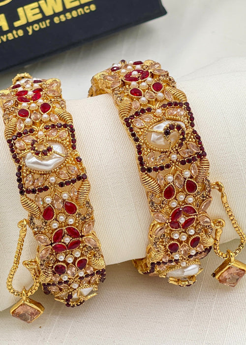 Shop the Faara Openable Bangle Set from Zarosh Jewel