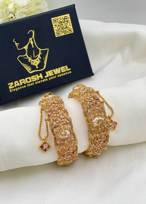 Shop the Faara Openable Bangle Set from Zarosh Jewel