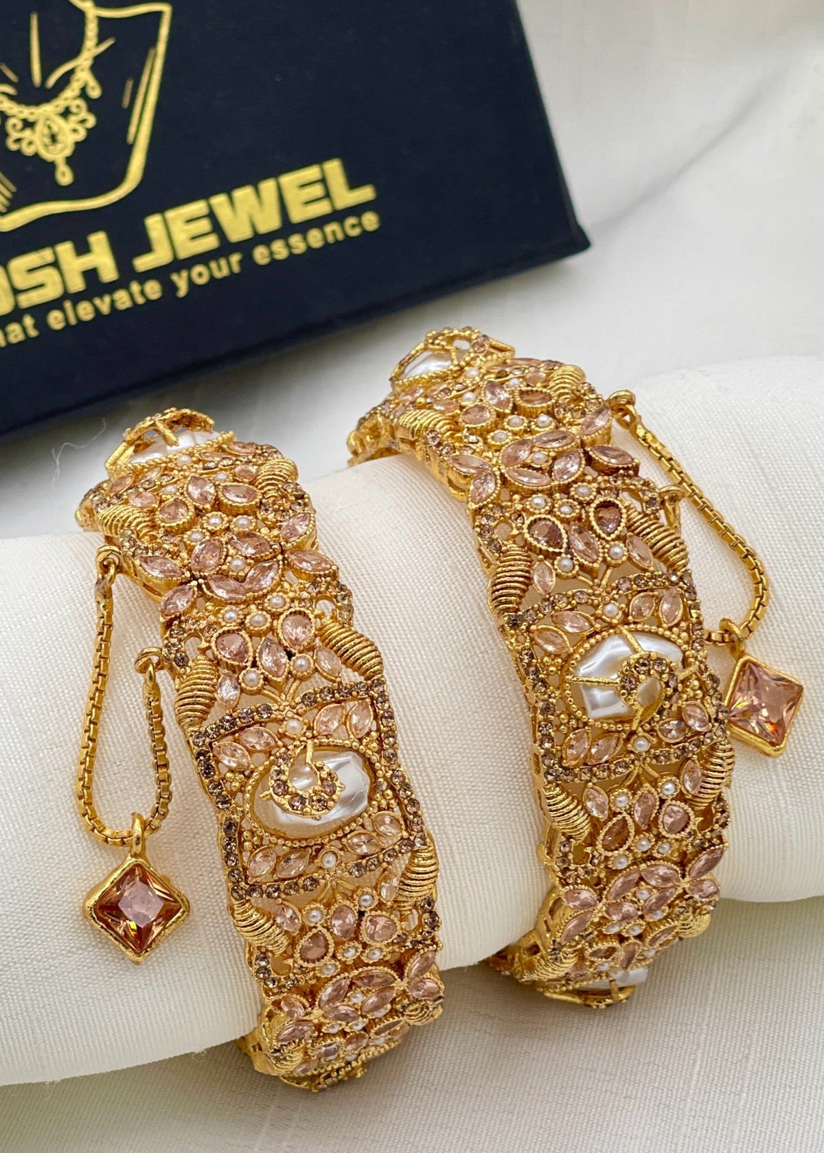 Shop the Faara Openable Bangle Set from Zarosh Jewel