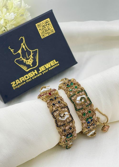 Shop the Faara Openable Bangle Set from Zarosh Jewel