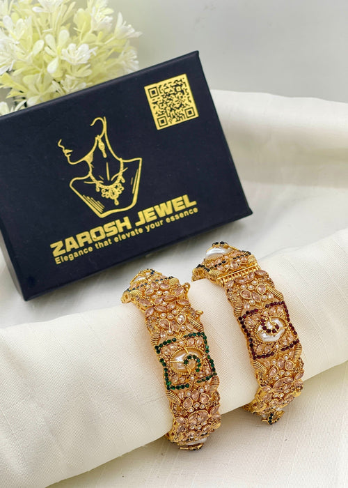 Shop the Faara Openable Bangle Set from Zarosh Jewel
