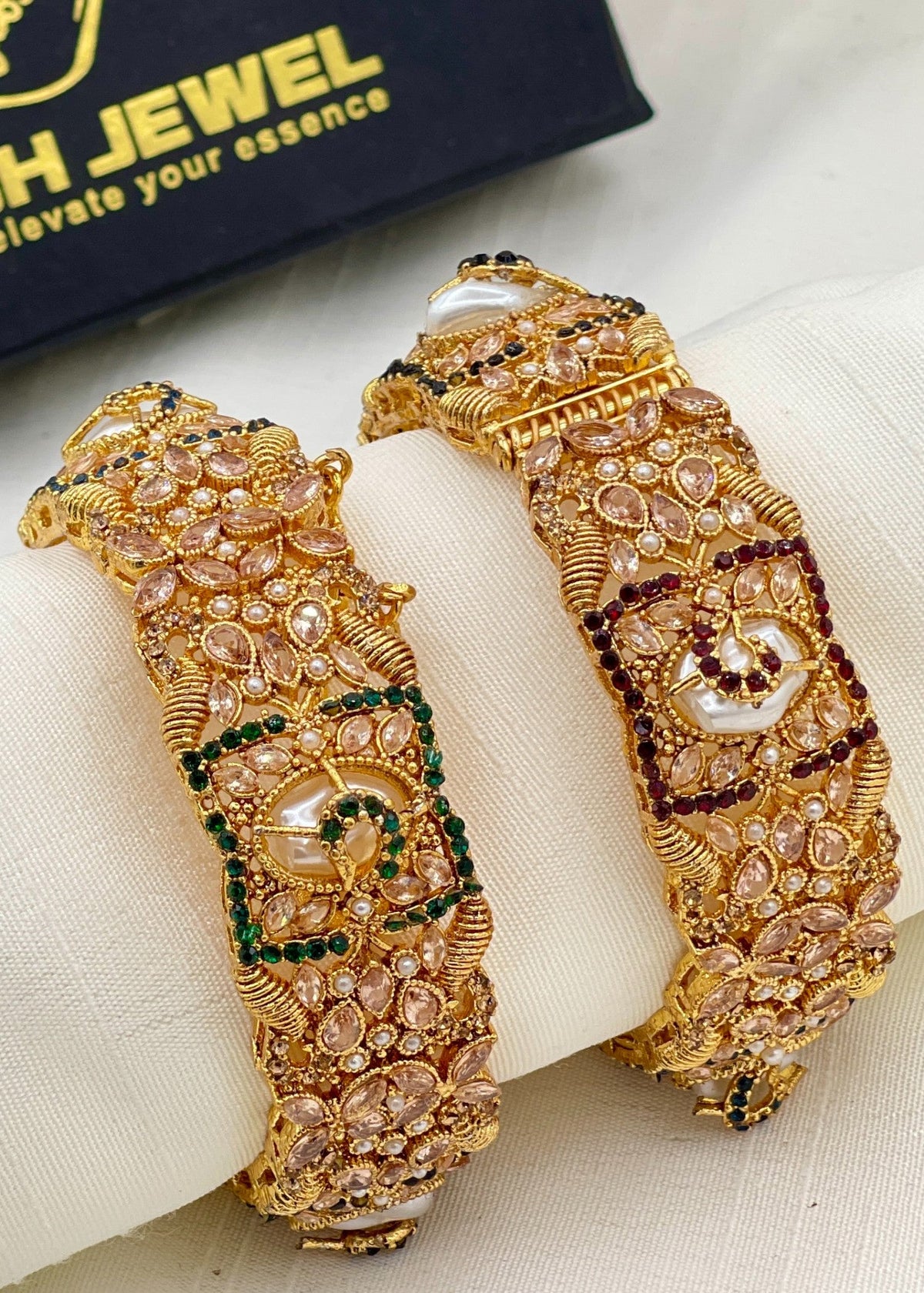 Shop the Faara Openable Bangle Set from Zarosh Jewel