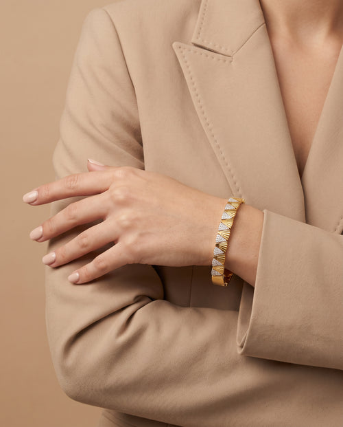Faiza Openable Bracelet by Zarosh Jewel