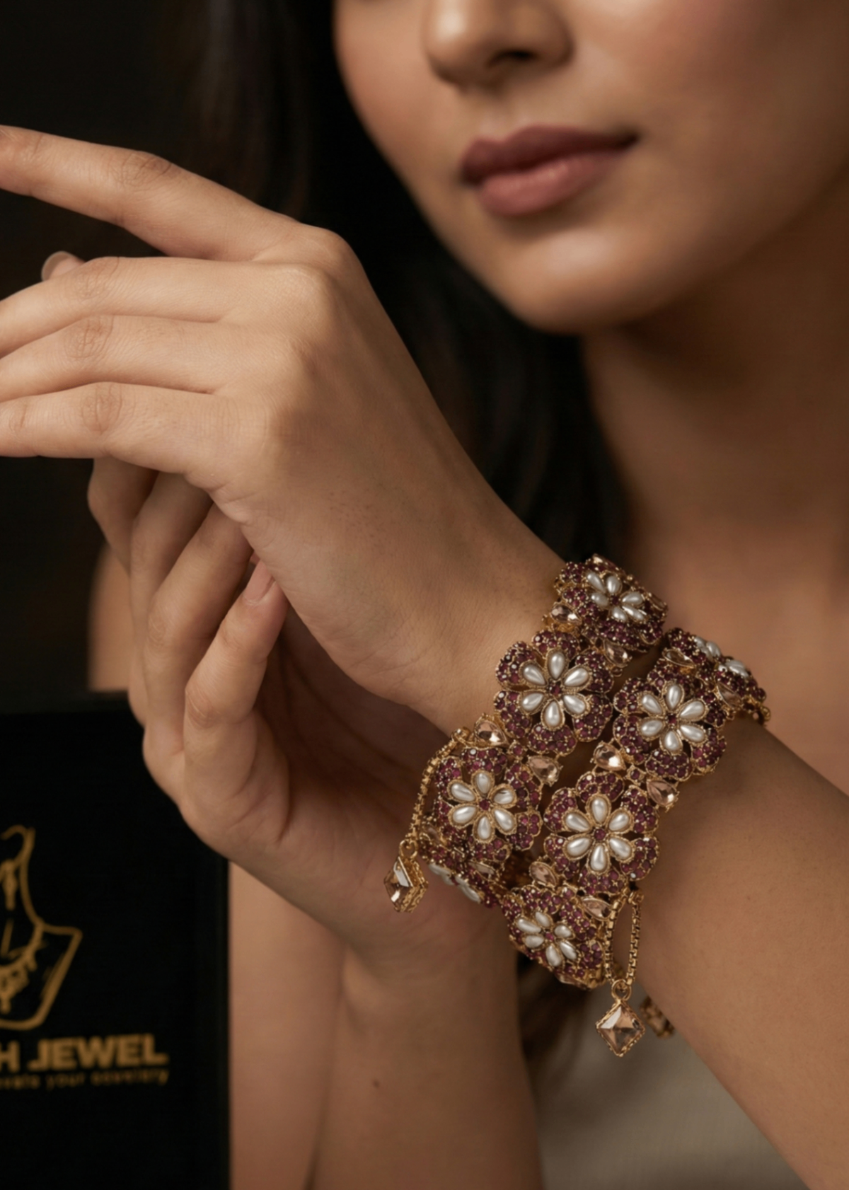 Shop the Falak Openable Bangles from Zarosh Jewel