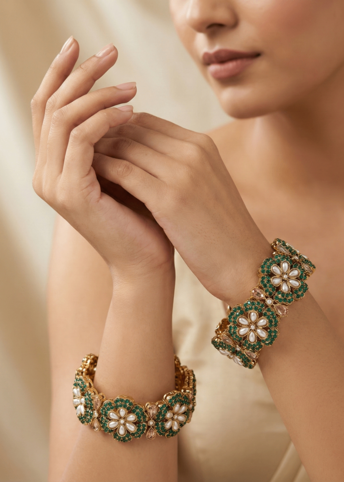 Shop the Falak Openable Bangles from Zarosh Jewel