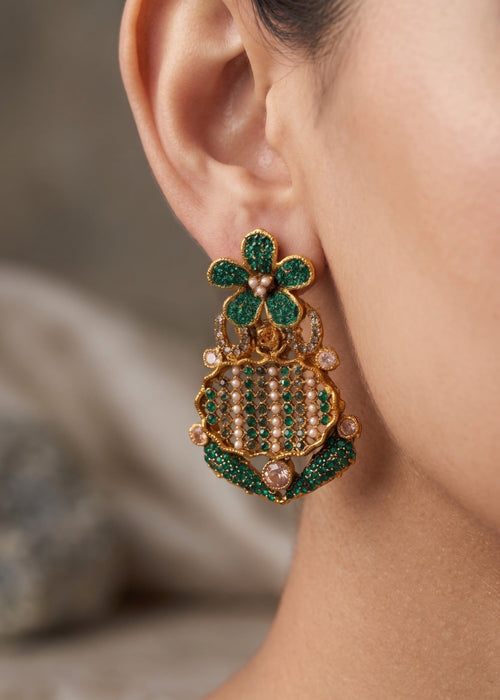 Shop the Falaknaaz Traditional Earring from Zarosh Jewel