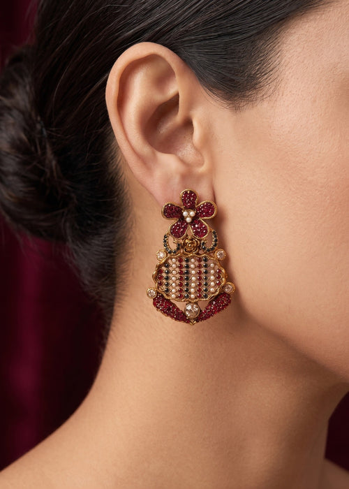 Shop the Falaknaaz Traditional Earring from Zarosh Jewel