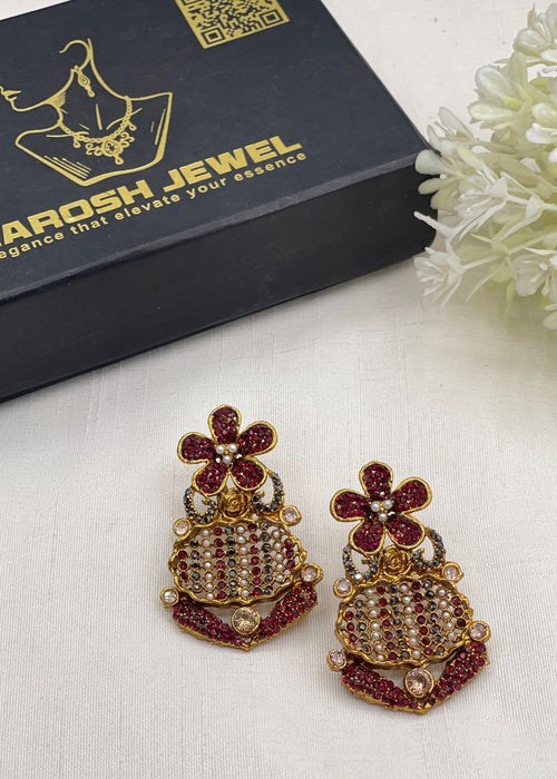 Shop the Falaknaaz Traditional Earring from Zarosh Jewel