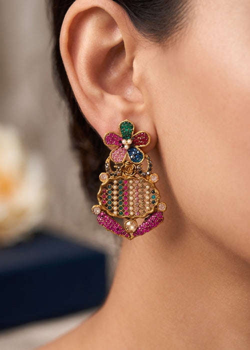 Shop the Falaknaaz Traditional Earring from Zarosh Jewel