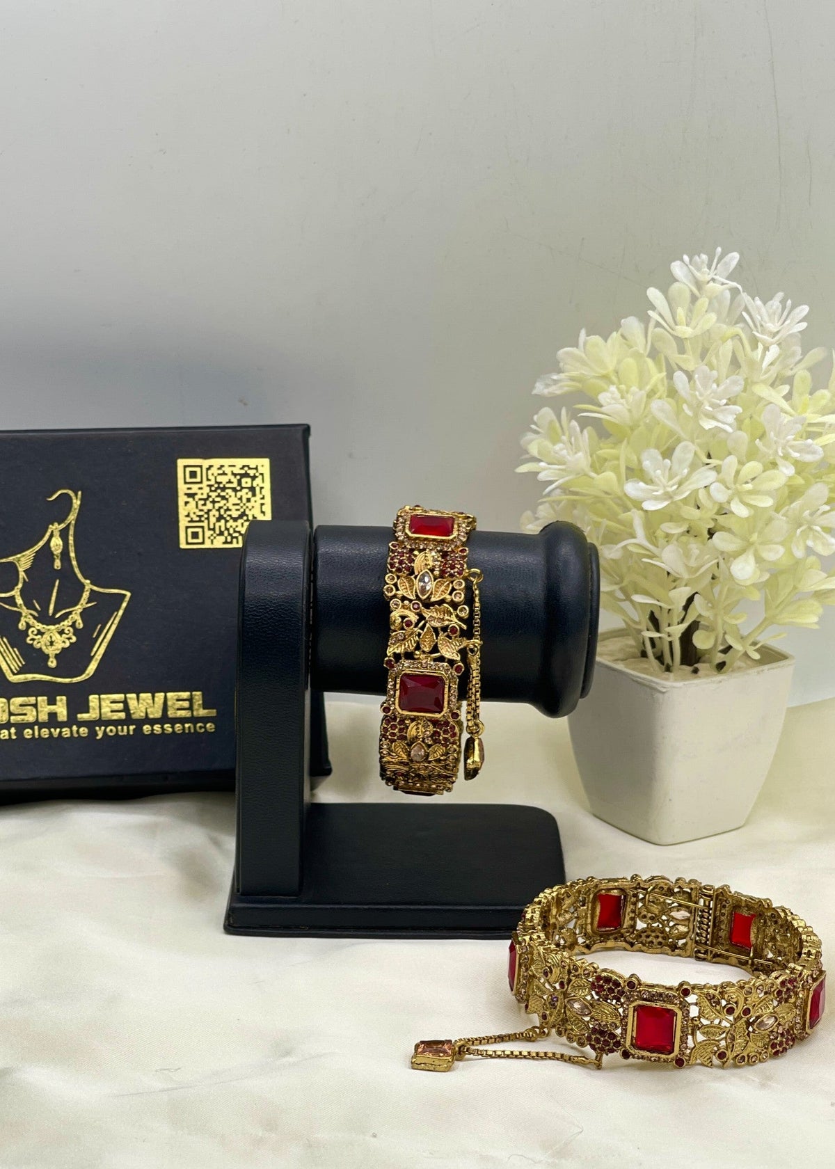 Shop the Falisha Adjustable Bangle from Zarosh Jewel
