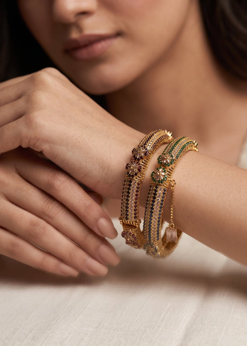 Shop the Farah Openable Bangle Set from Zarosh Jewel