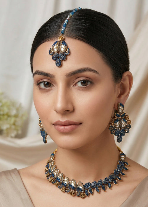 Shop the Fariha Necklace Set from Zarosh Jewel