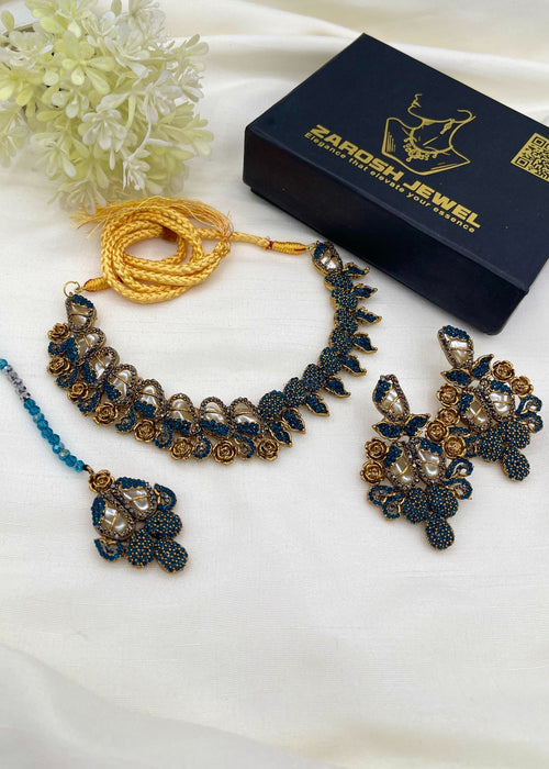 Shop the Fariha Necklace Set from Zarosh Jewel