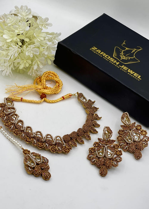 Shop the Fariha Necklace Set from Zarosh Jewel