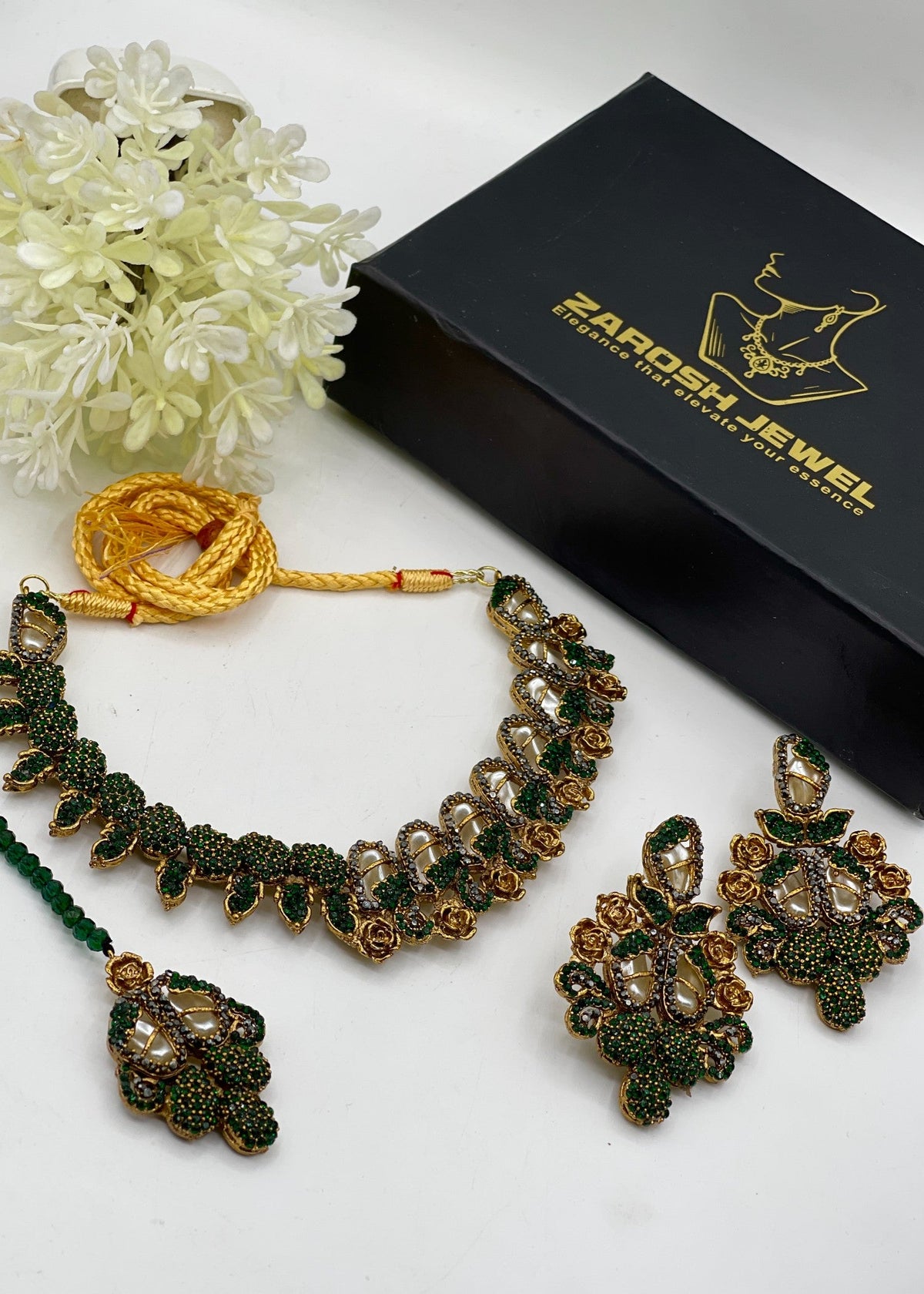 Shop the Fariha Necklace Set from Zarosh Jewel