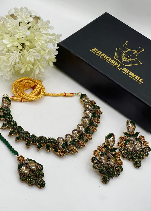 Shop the Fariha Necklace Set from Zarosh Jewel
