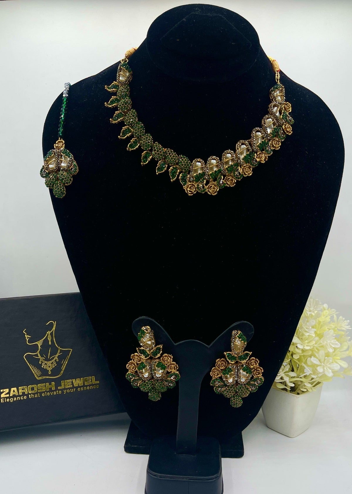 Shop the Fariha Necklace Set from Zarosh Jewel