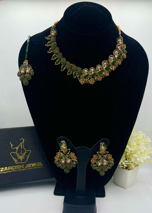 Shop the Fariha Necklace Set from Zarosh Jewel