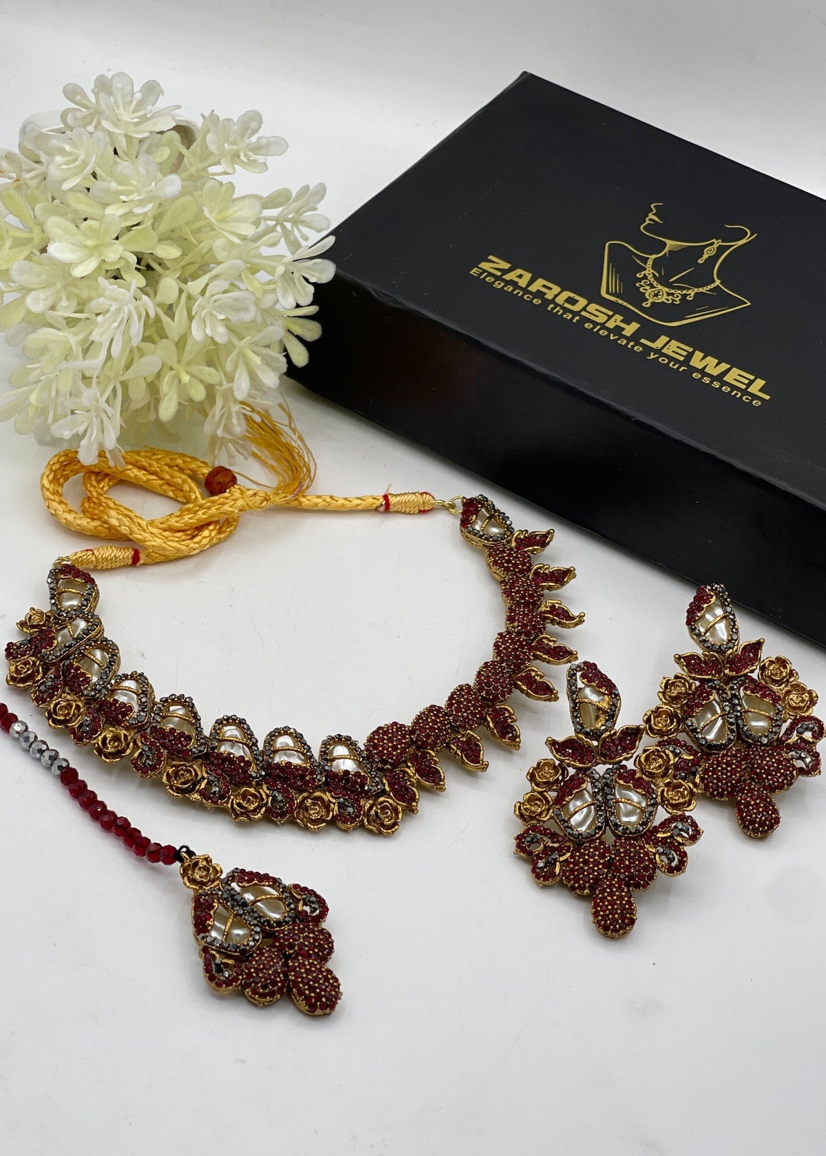 Shop the Fariha Necklace Set from Zarosh Jewel