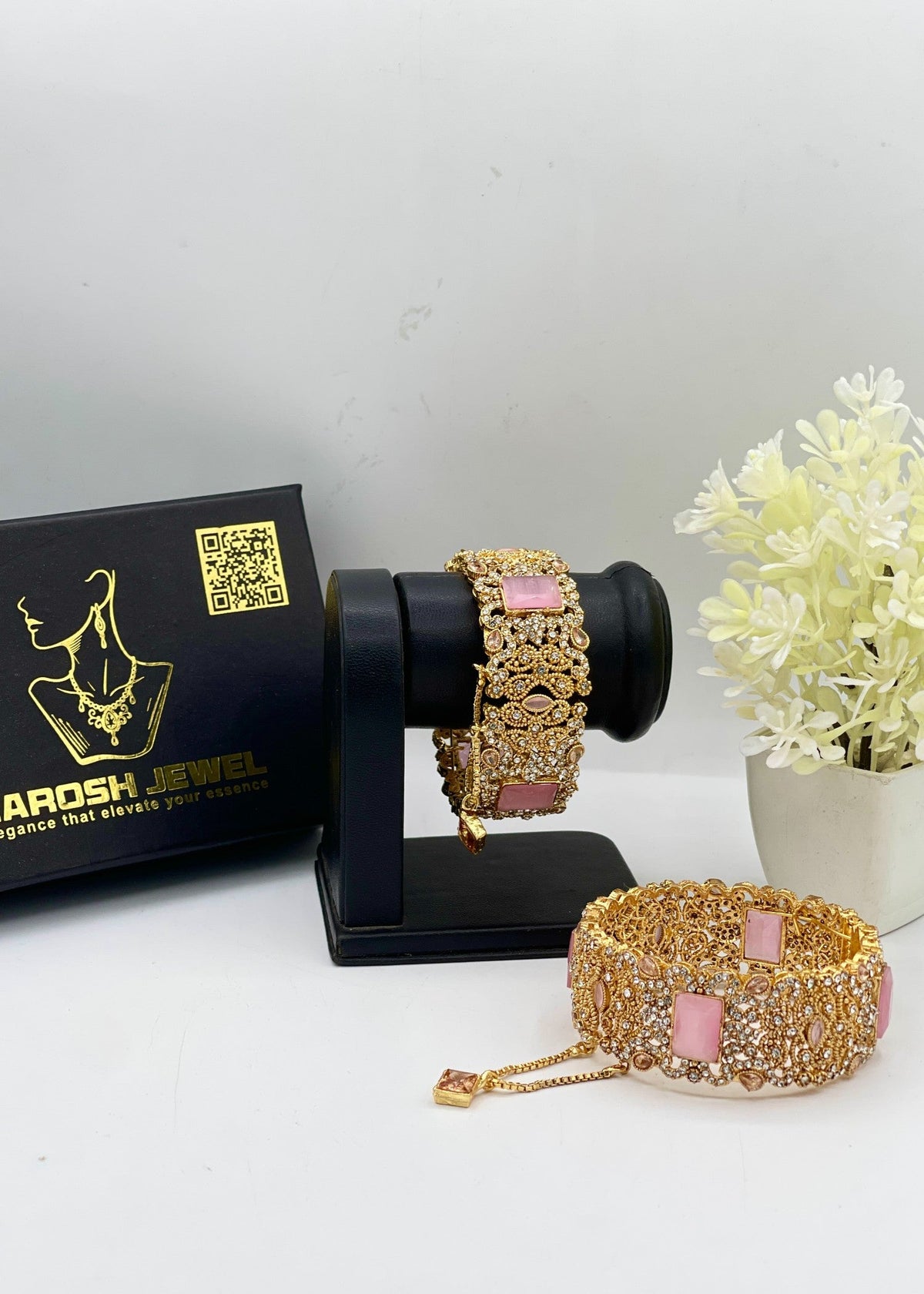 Shop the Fariya Openable Bangle Set from Zarosh Jewel