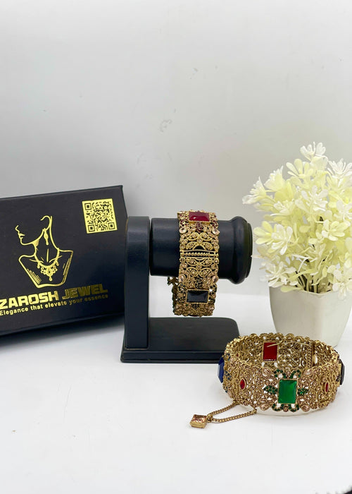 Shop the Fariya Openable Bangle Set from Zarosh Jewel