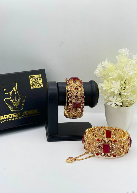 Shop the Fariya Openable Bangle Set from Zarosh Jewel