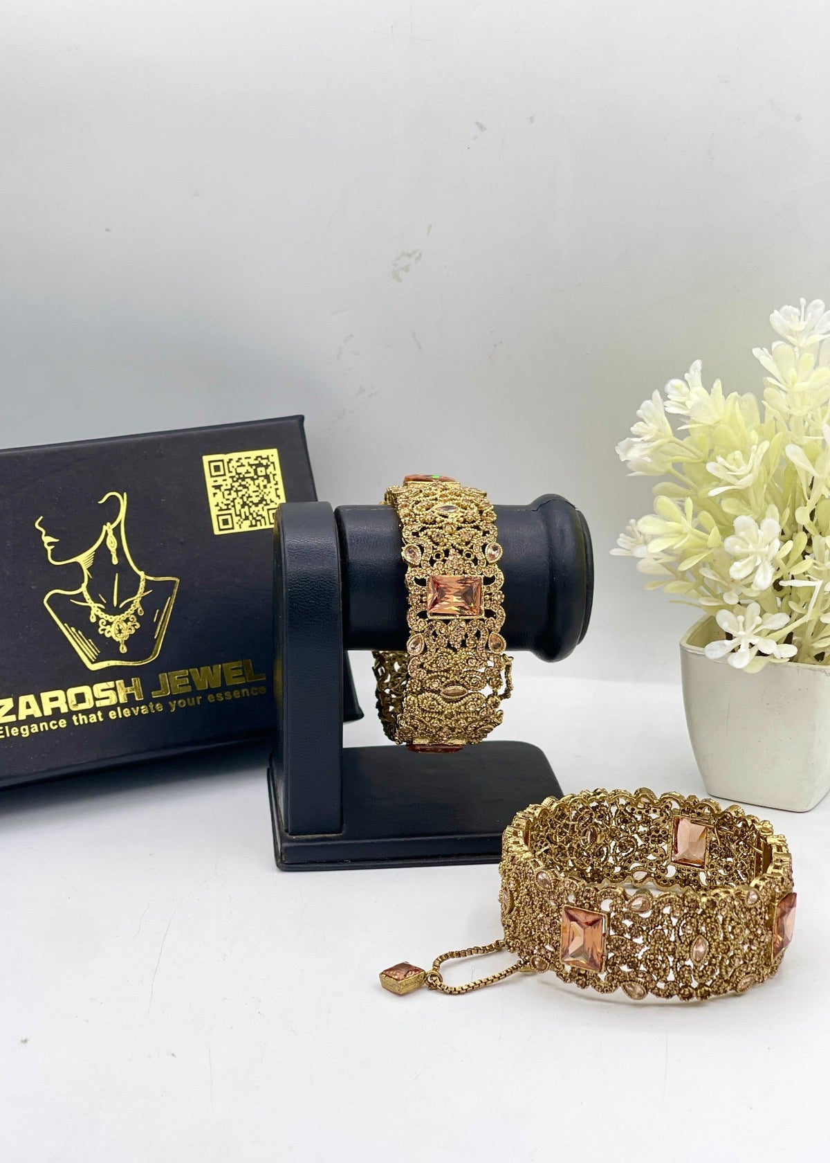 Shop the Fariya Openable Bangle Set from Zarosh Jewel