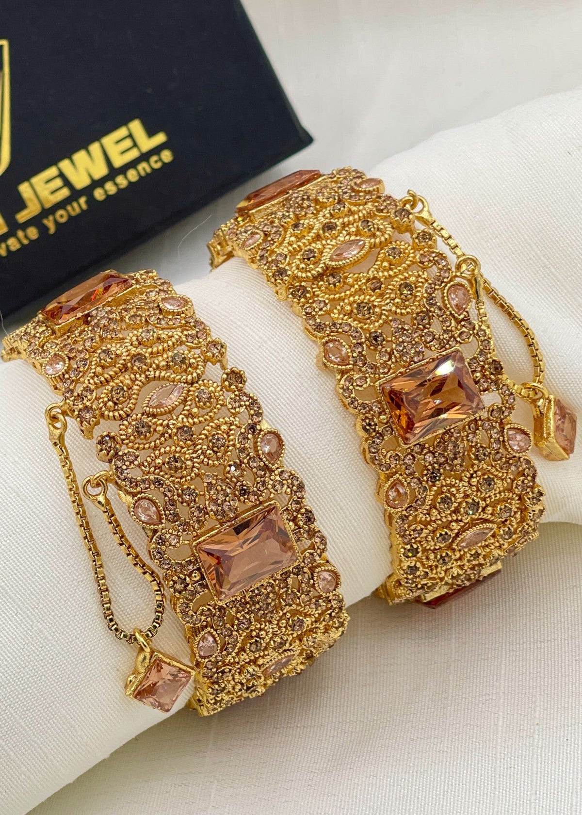 Shop the Fariya Openable Bangle Set from Zarosh Jewel