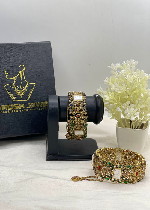 Shop the Fariya Openable Bangle Set from Zarosh Jewel