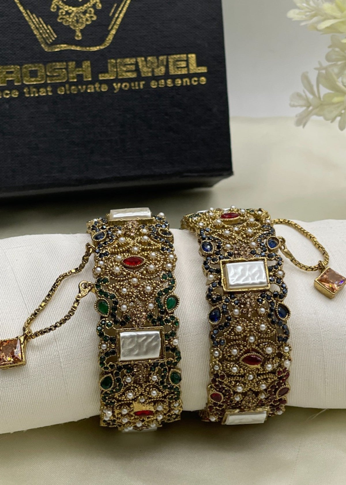 Shop the Fariya Openable Bangle Set from Zarosh Jewel