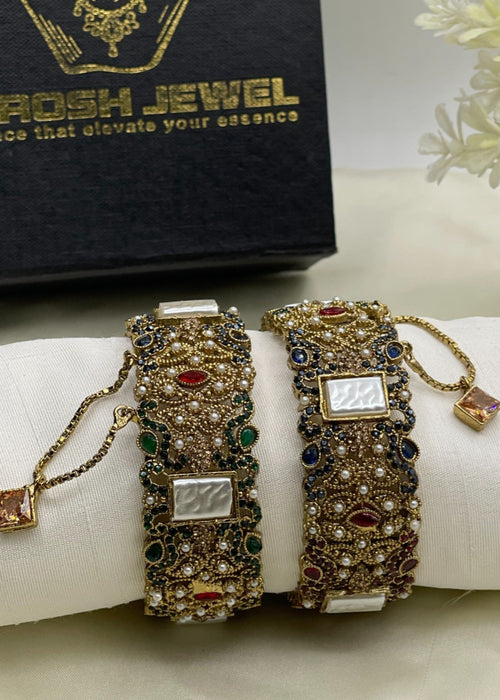 Shop the Fariya Openable Bangle Set from Zarosh Jewel