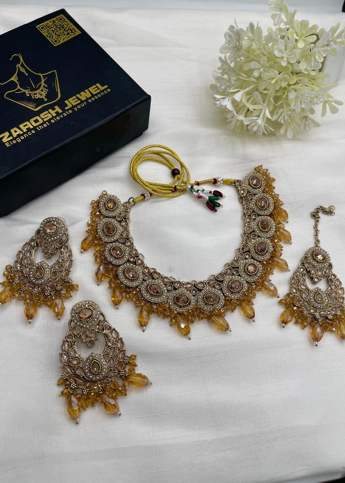 Shop the Firdous Necklace Set from Zarosh Jewel