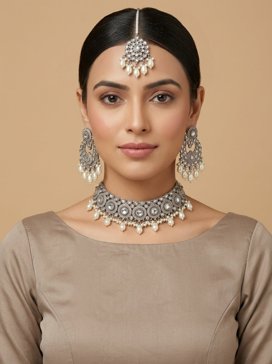 Shop the Firdous Necklace Set from Zarosh Jewel